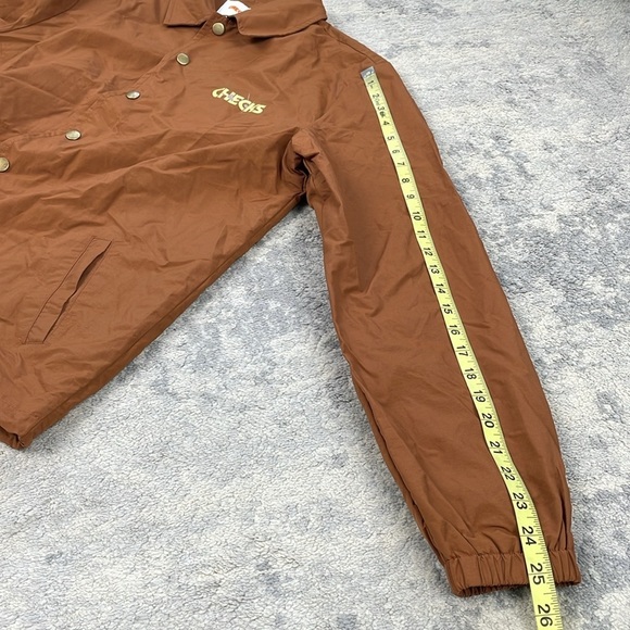 NWT Checks Butterfly Logo Graphic Nylon Jacket in Toasted Coconut Sz S - Picture 13 of 15